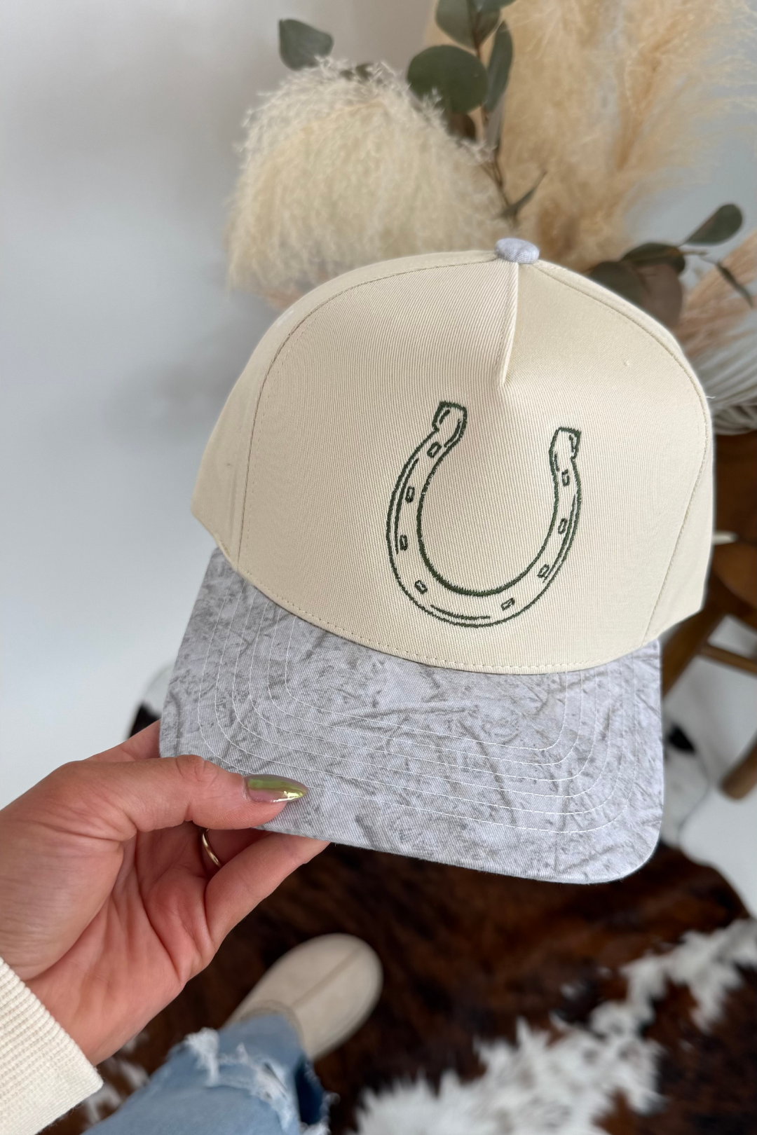 Camo Bill Horseshoe Snapback