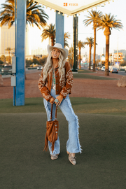 High Ridge Fray Flare Jeans