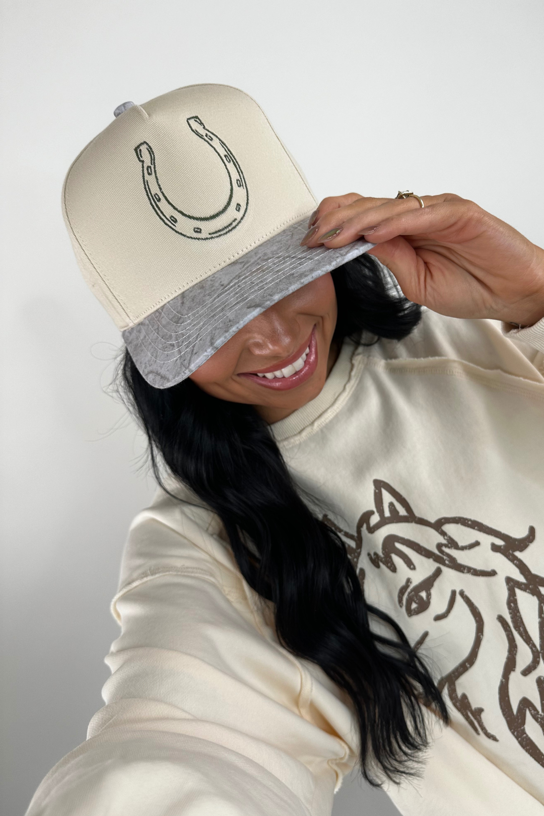 Camo Bill Horseshoe Snapback