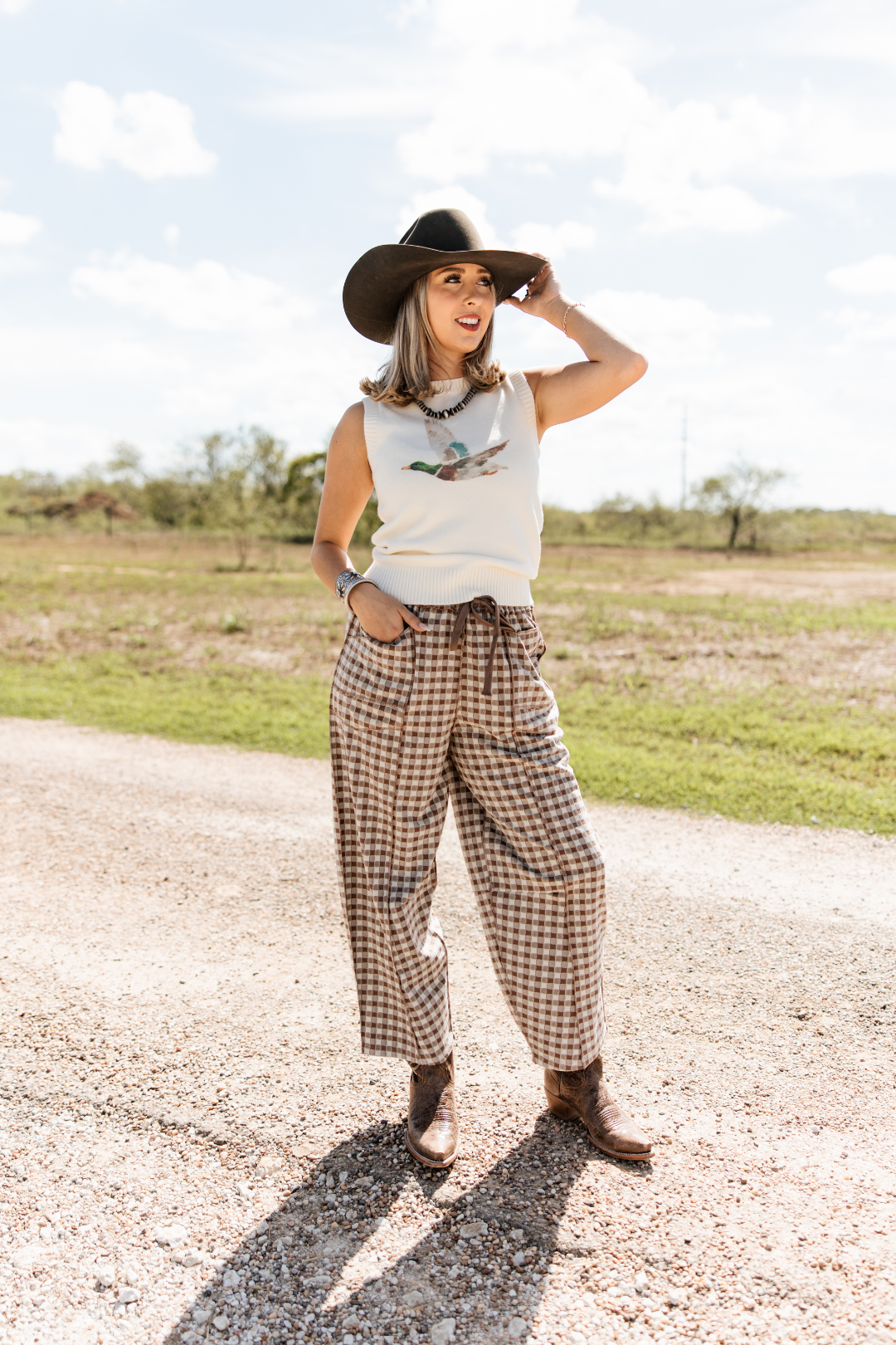 Front Porch Gingham Pants
