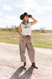 Front Porch Gingham Pants