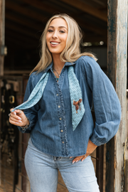 Blue Haven Denim Blouse