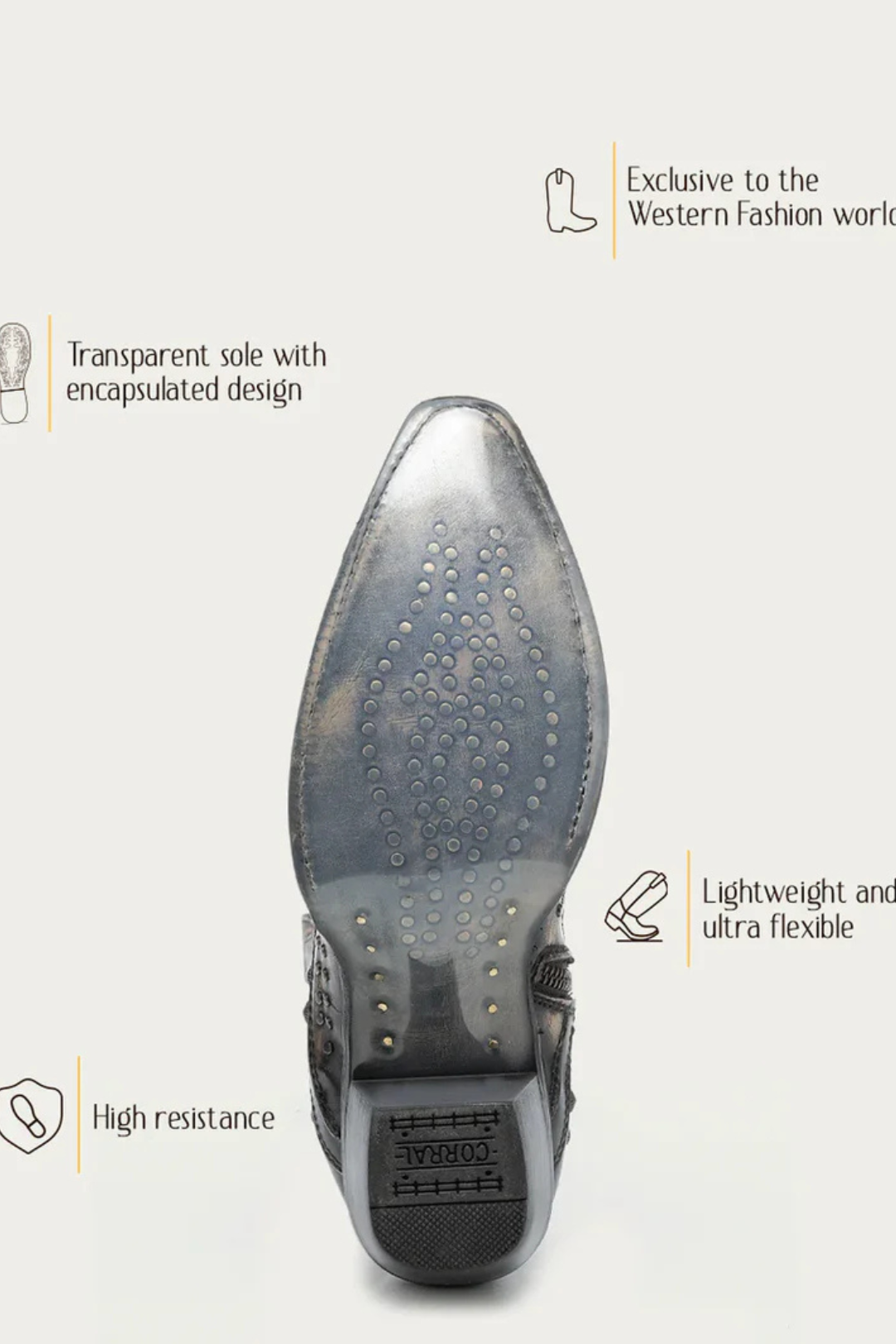 Corral Midnight Mesa Luxe Ankle Boot