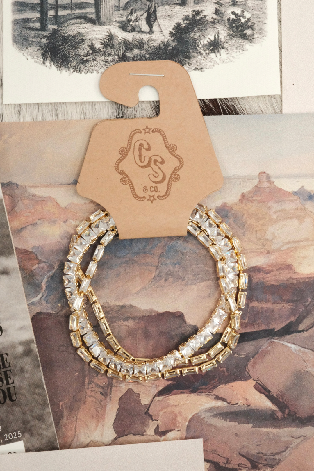 Golden Glow Triple Tennis Bracelet