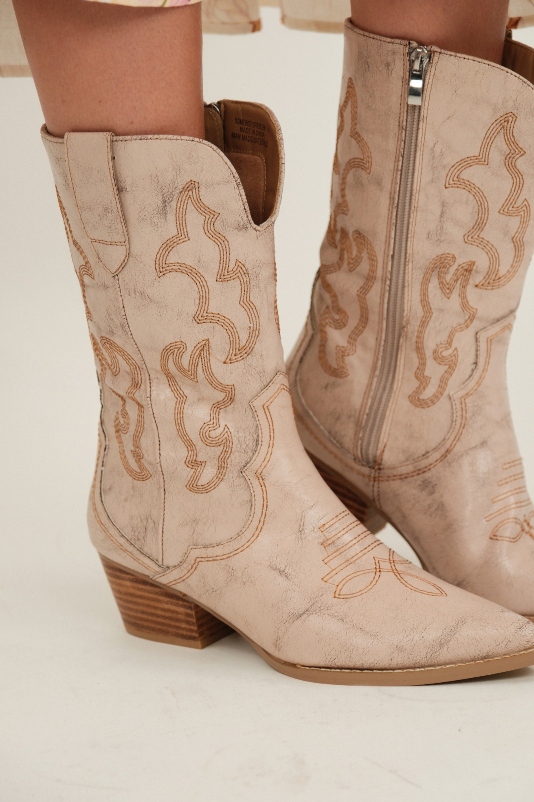 Steppin’ Out Putty Crackle Boots