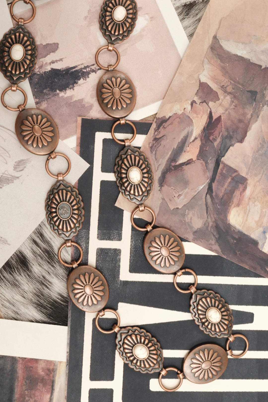 High Desert Concho Belt - Bronze