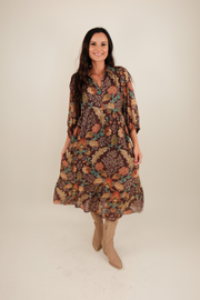 Prairie Bloom Midi Dress