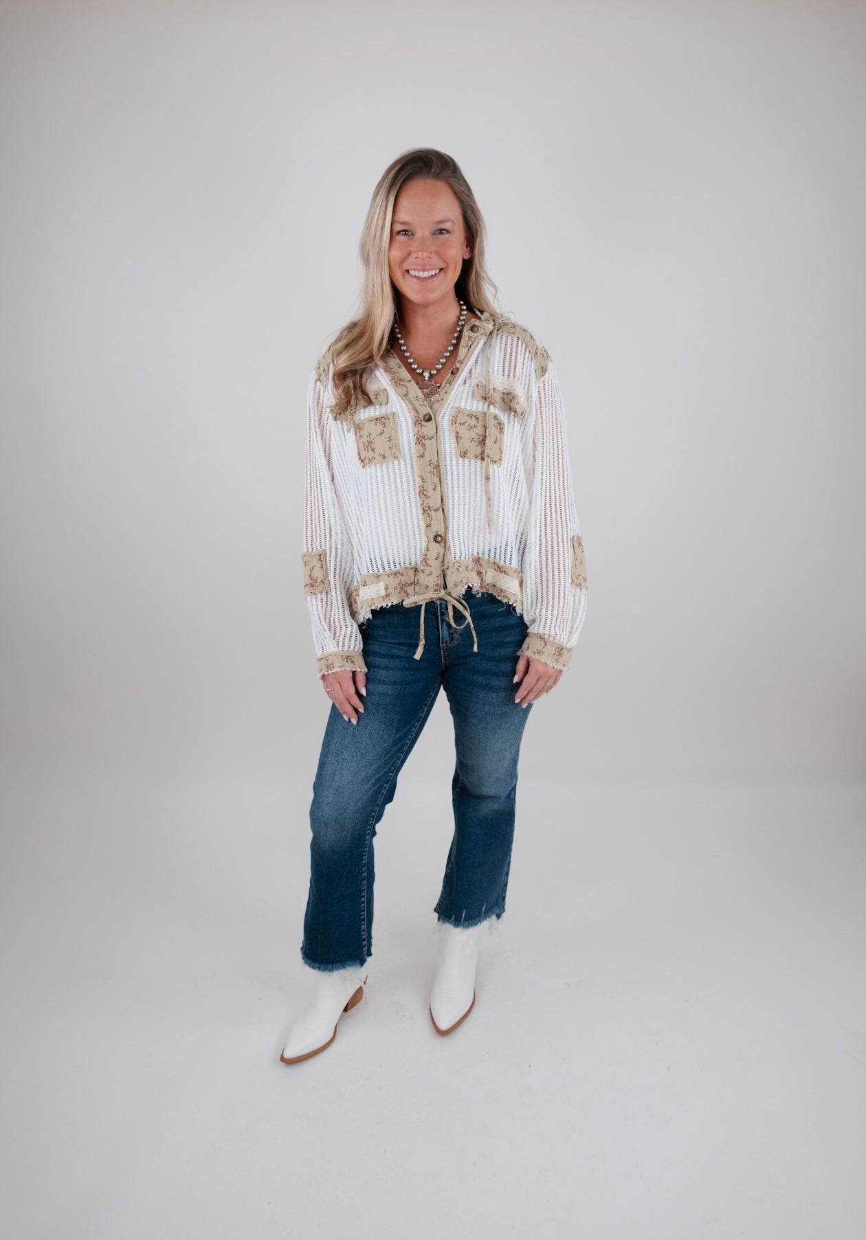 Floral Breeze Cinch Jacket