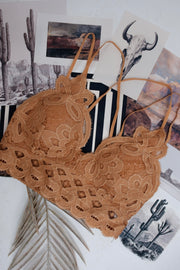Lace & Lasso Bralette - Tan