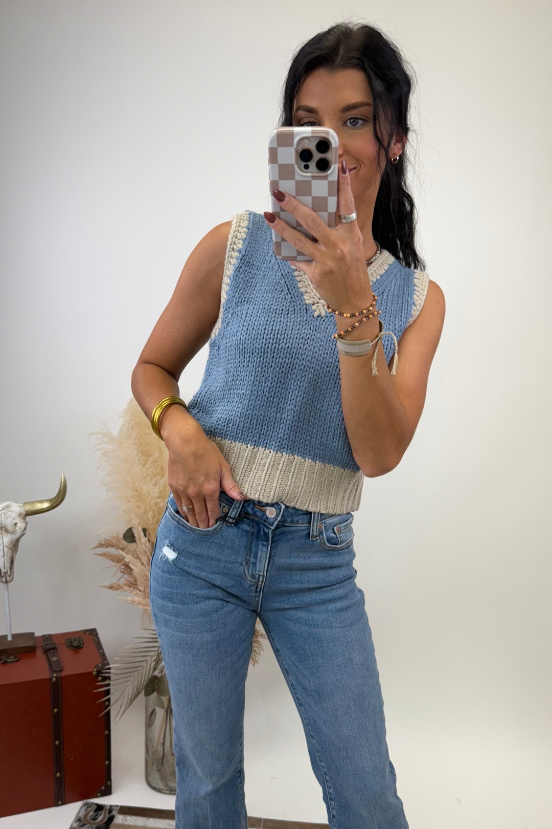 High Plains Colorblock Sweater Vest