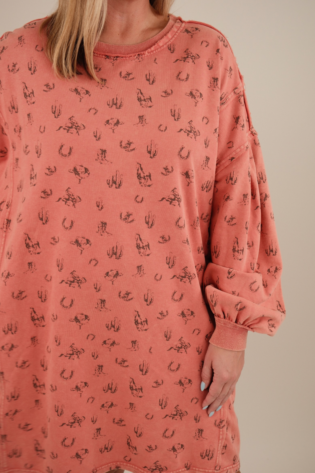 Western Wander Terry Dress