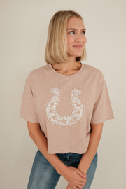 Lucky Lace Cropped Tee