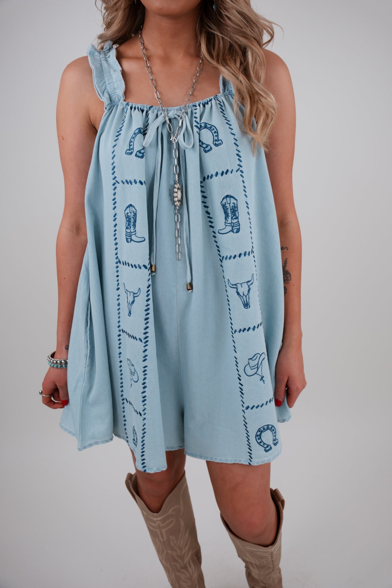 Ridge Ruffle Romper