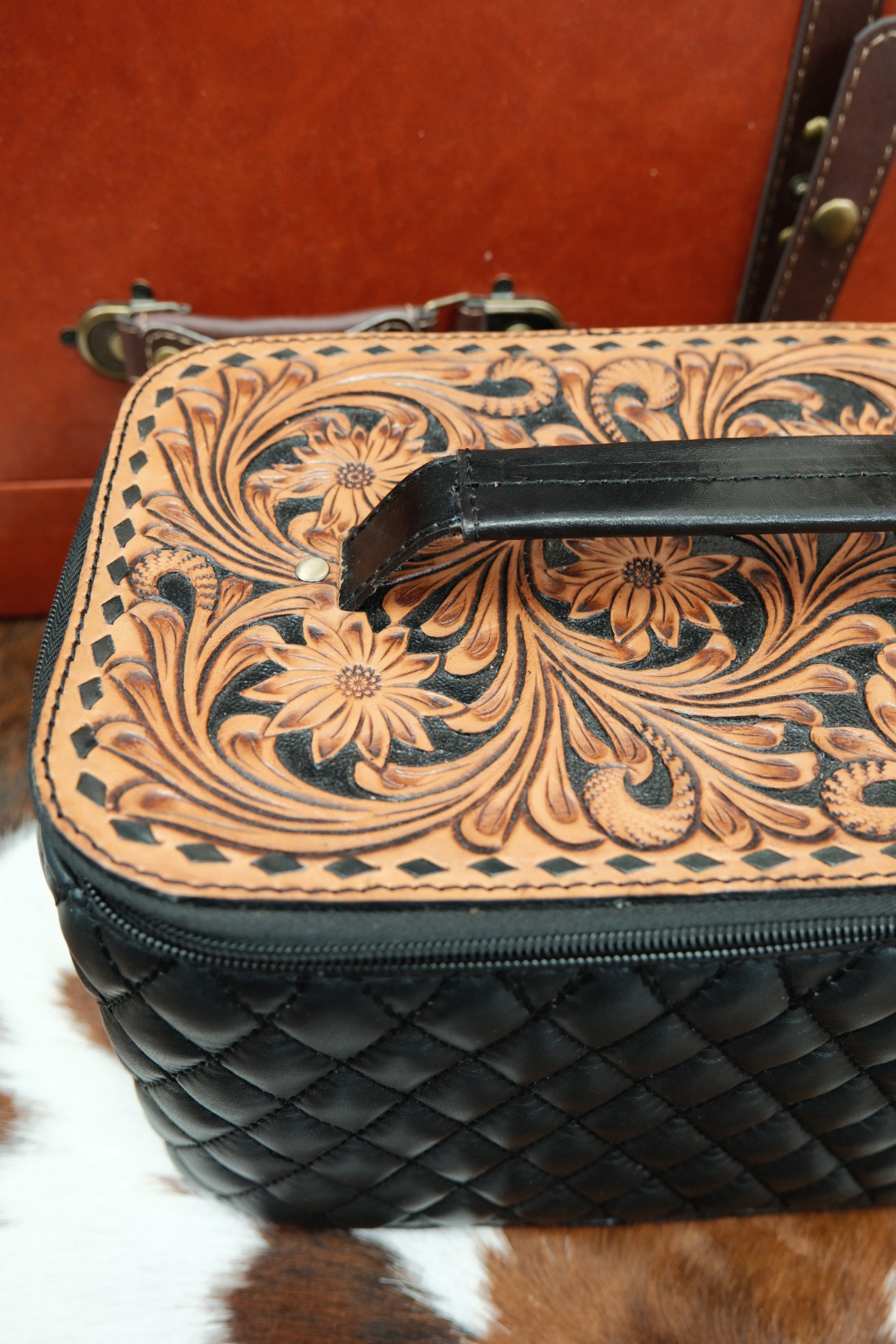 Saddle Rose Travel Jewelry Case