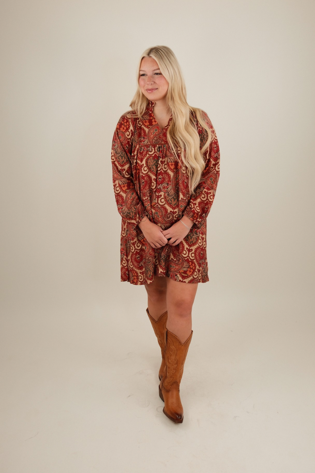 Rodeo Romance Paisley Mini Dress
