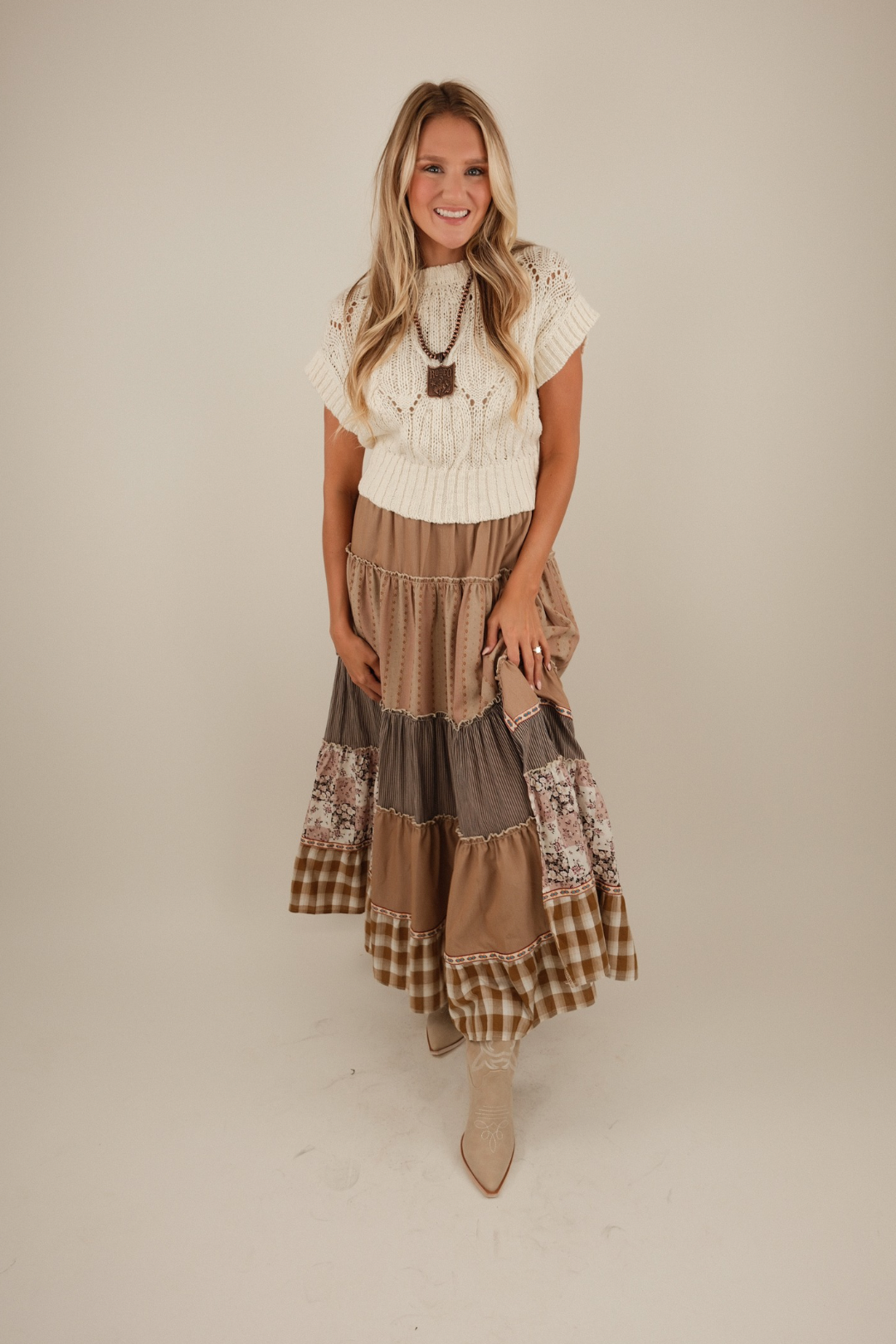 Prairie Mosaic Maxi Skirt