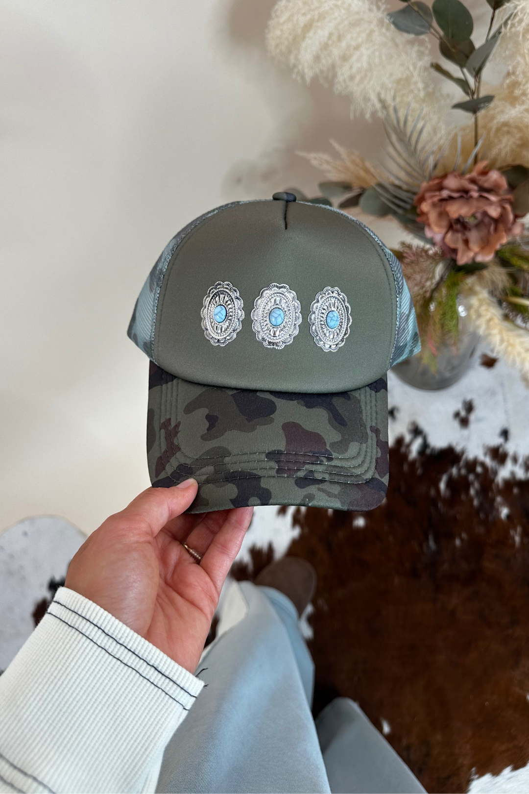 Outlaw Spirit Camo Trucker Hat