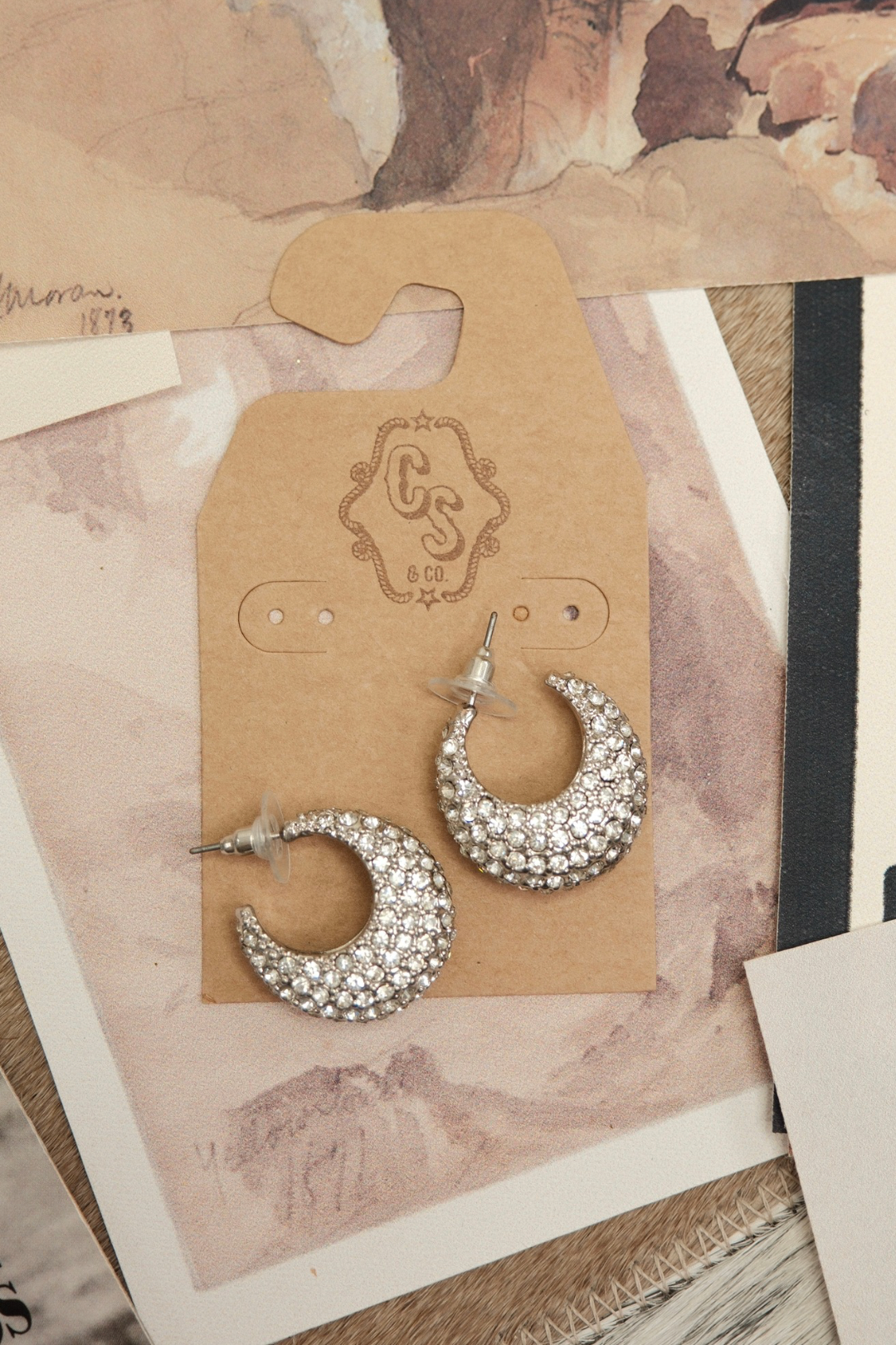 Rhinestone Range Hoops