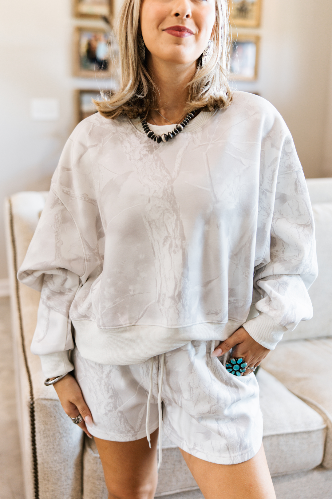 White Oak Camo Pullover