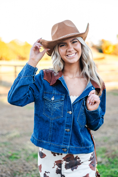 High Ridge Boot-Stitch Denim Jacket – Cowgirl Society & Co