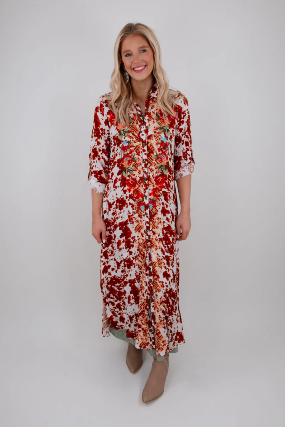 Western Style Kimono Dress
