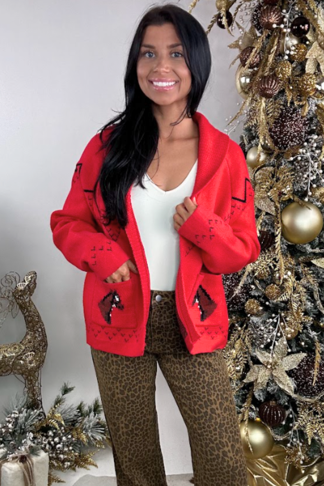 Trail Haven Horse Cardigan