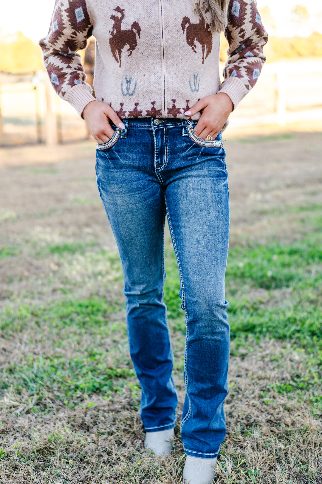 Sierra Stone Bootcut Jeans