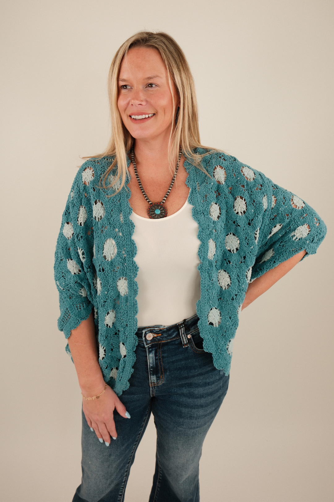 Saddle Breeze Cropped Cardigan