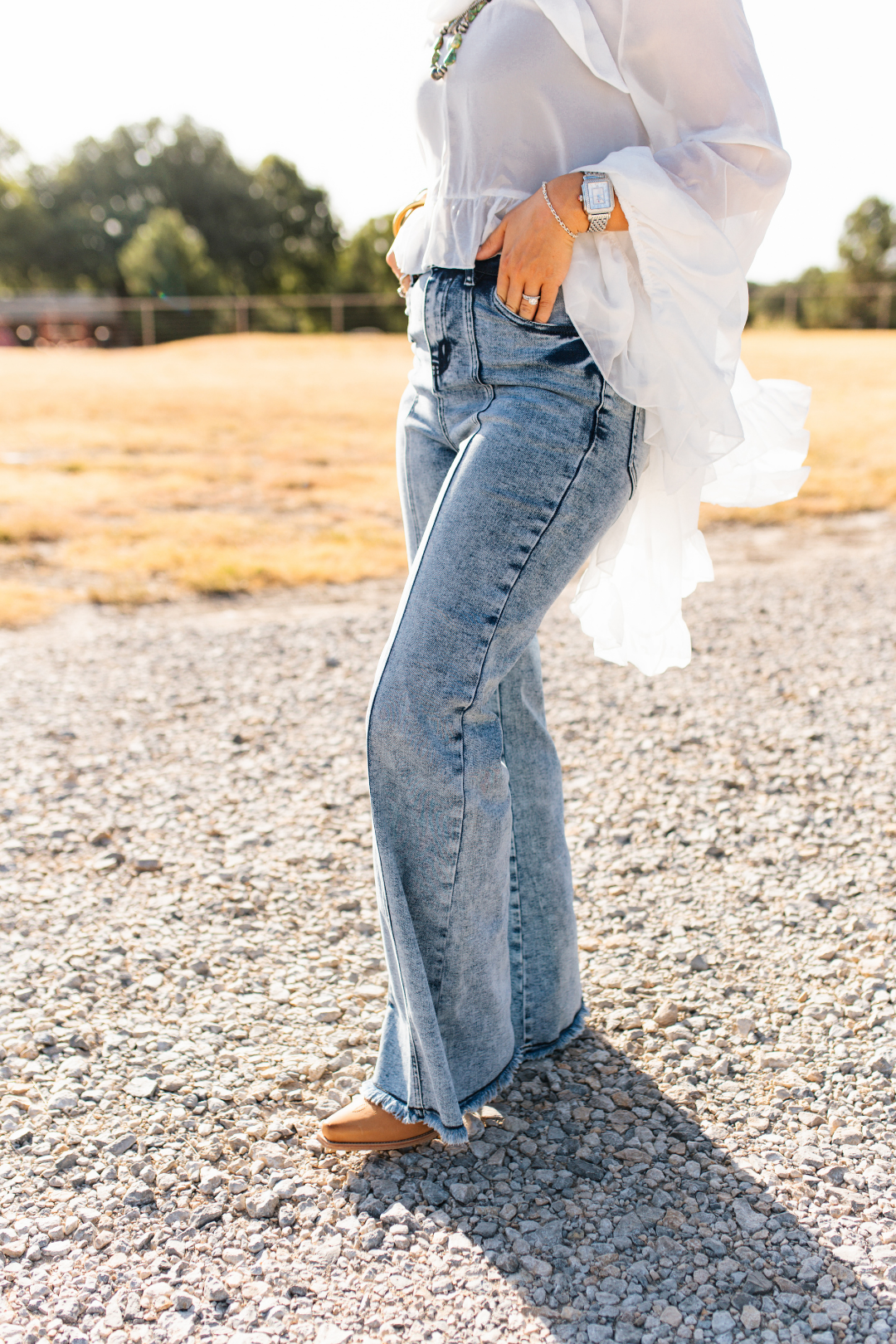 Ridge Rider Denim Wide Leg Jeans