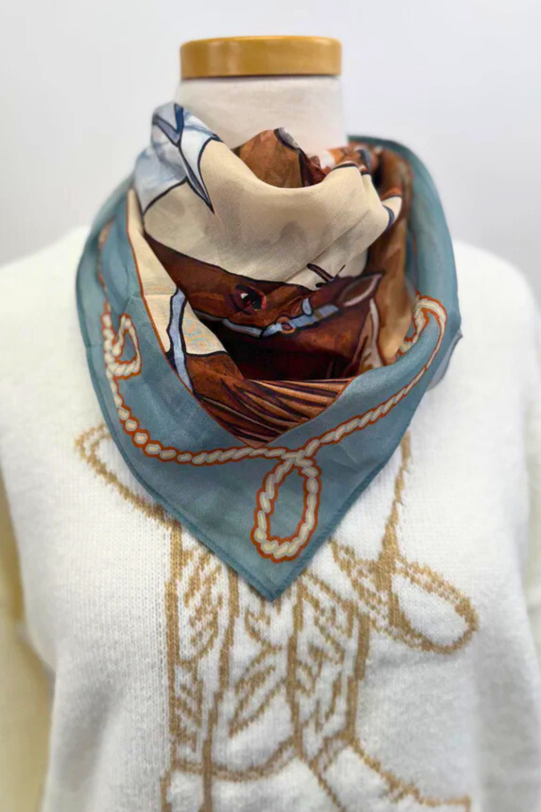 Rope & Rein Square Scarf