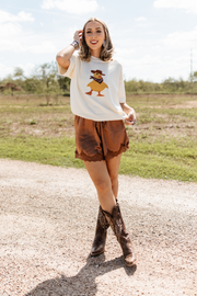 Whiskey Lace Satin Shorts