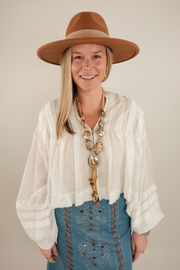 The Easy Breeze Button-Up Blouse