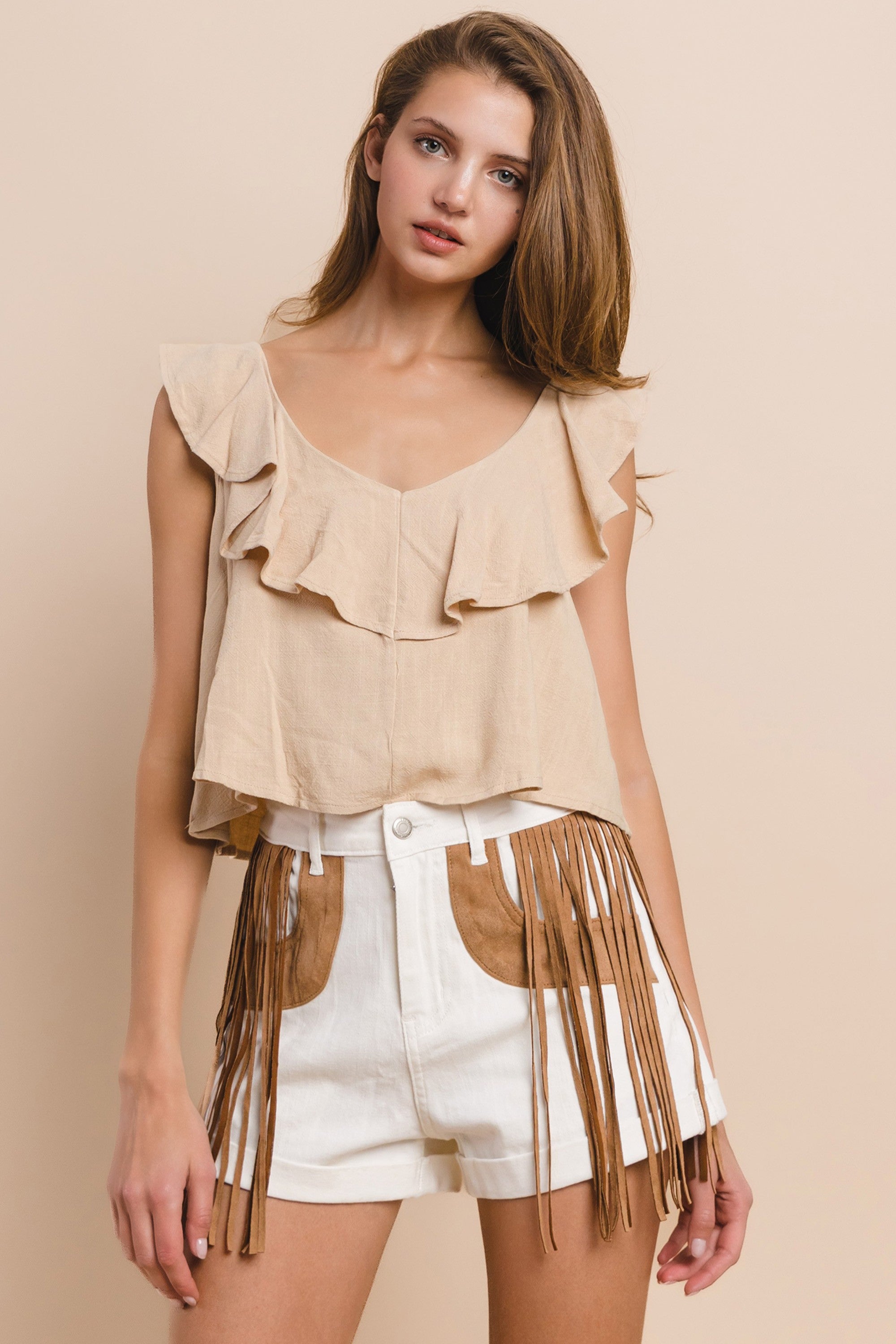 Whispering Willow Linen Blouse