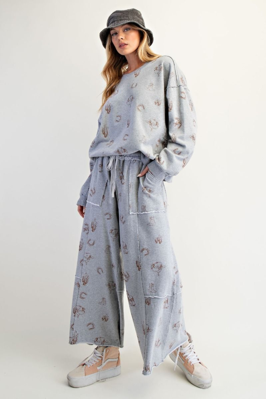 Western Horizon Wide-Leg Pants