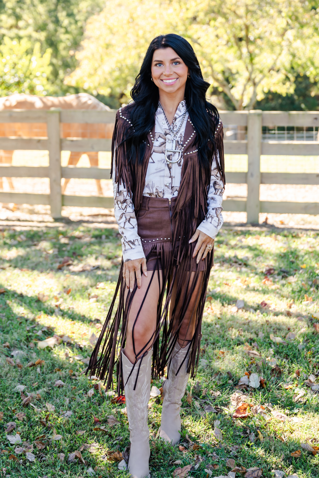 Dusty Trails Studded Shorts