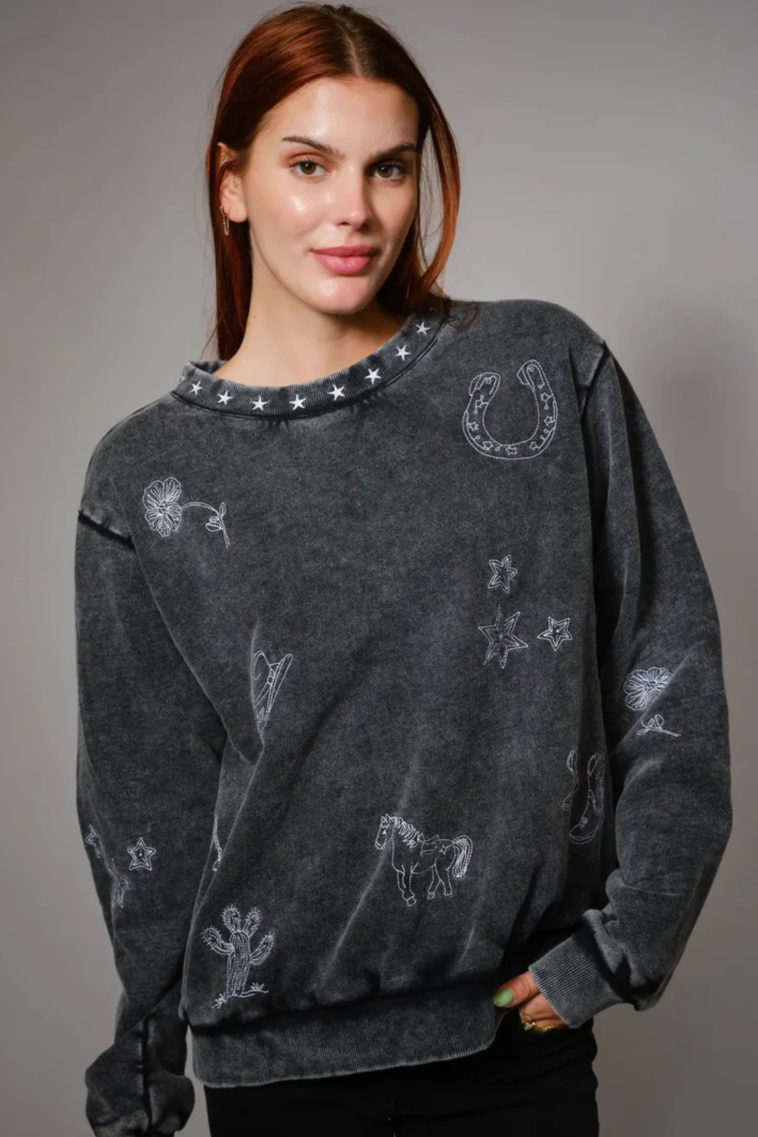 Starlit Range Embroidered Sweatshirt