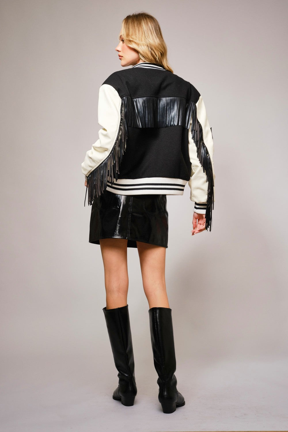 Rodeo Royalty Fringe Varsity Jacket