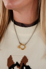 Silver Mesa Stirrup Necklace