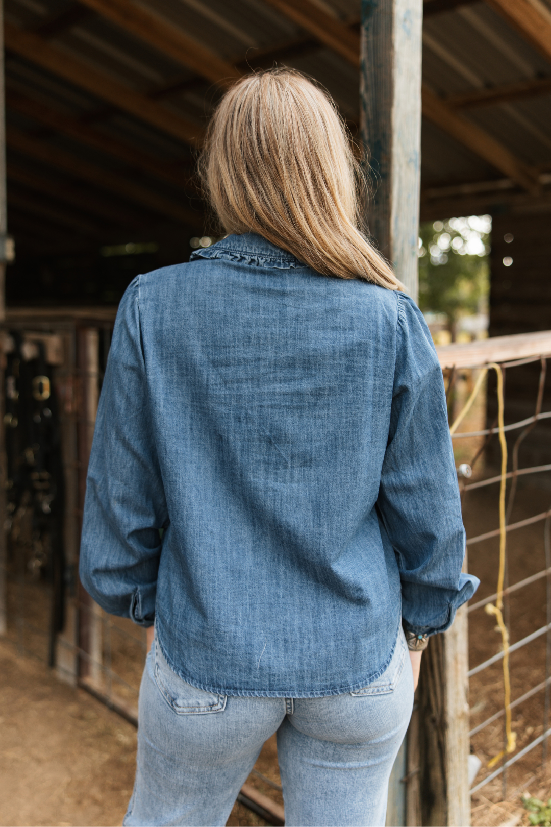 Blue Haven Denim Blouse