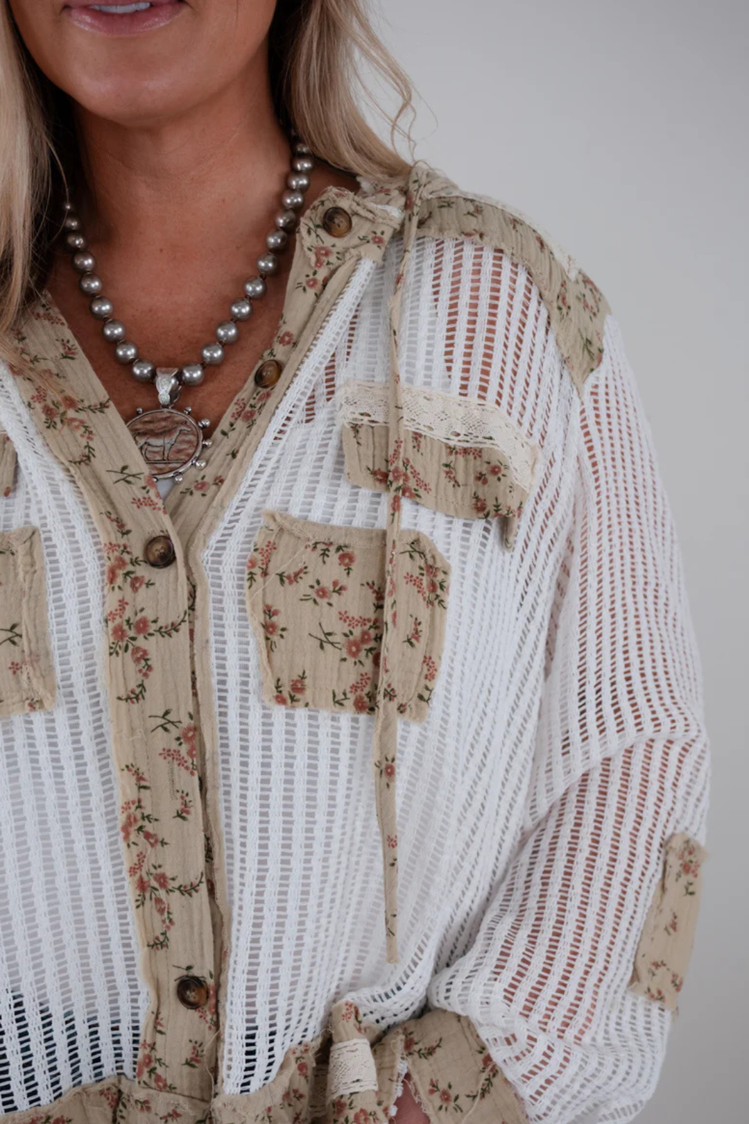 Floral Breeze Cinch Jacket