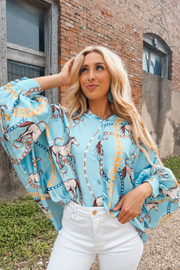 Rider's Luxe Silk Button Down