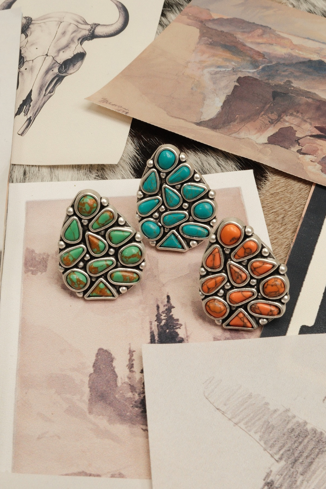 Painted Desert Teardrop Ring