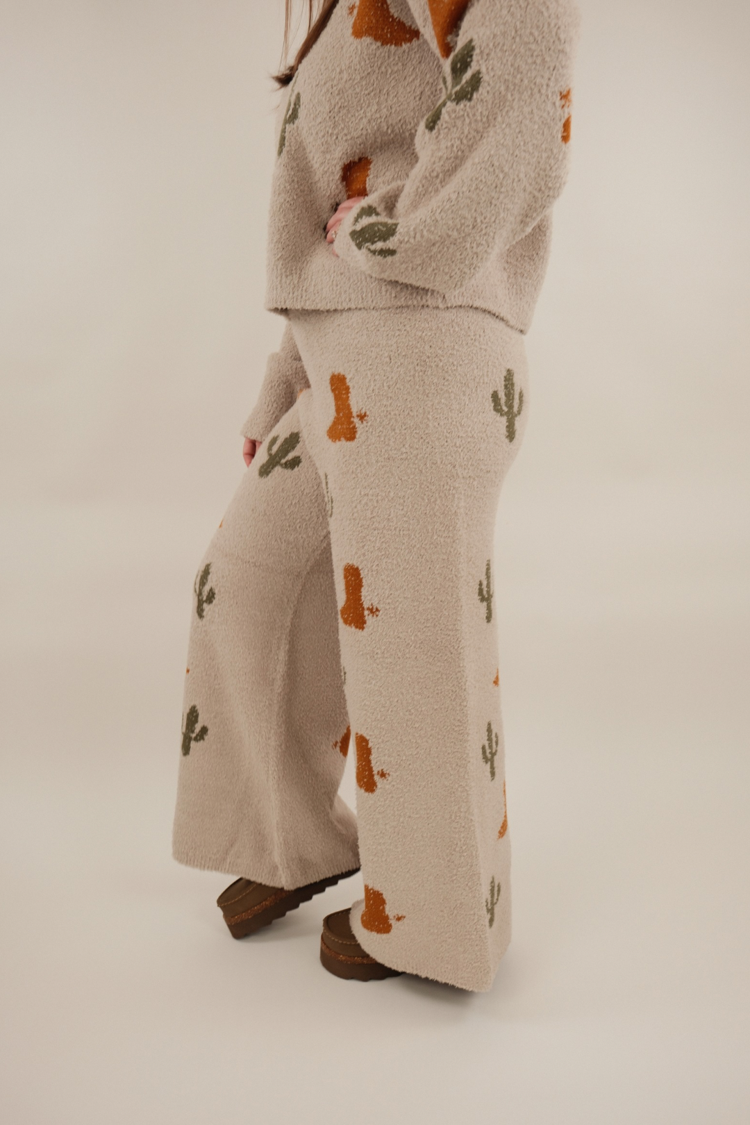 Boots & Cactus Sweater Set