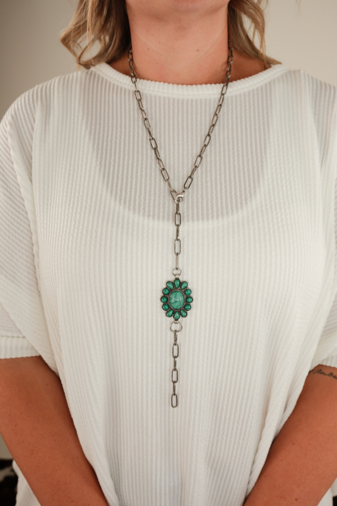 Desert Bloom Necklace - Jade