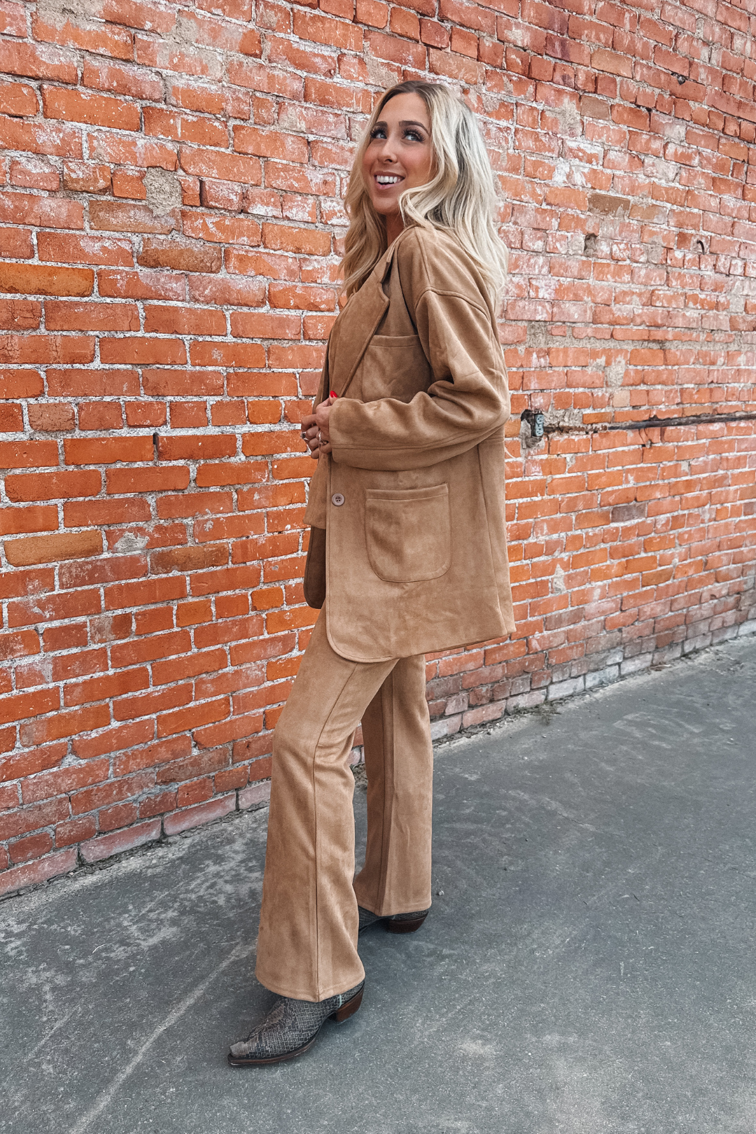 Desert Ridge Suede Oversized Blazer
