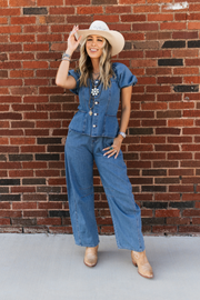 Rodeo Ruffle Denim Jumpsuit