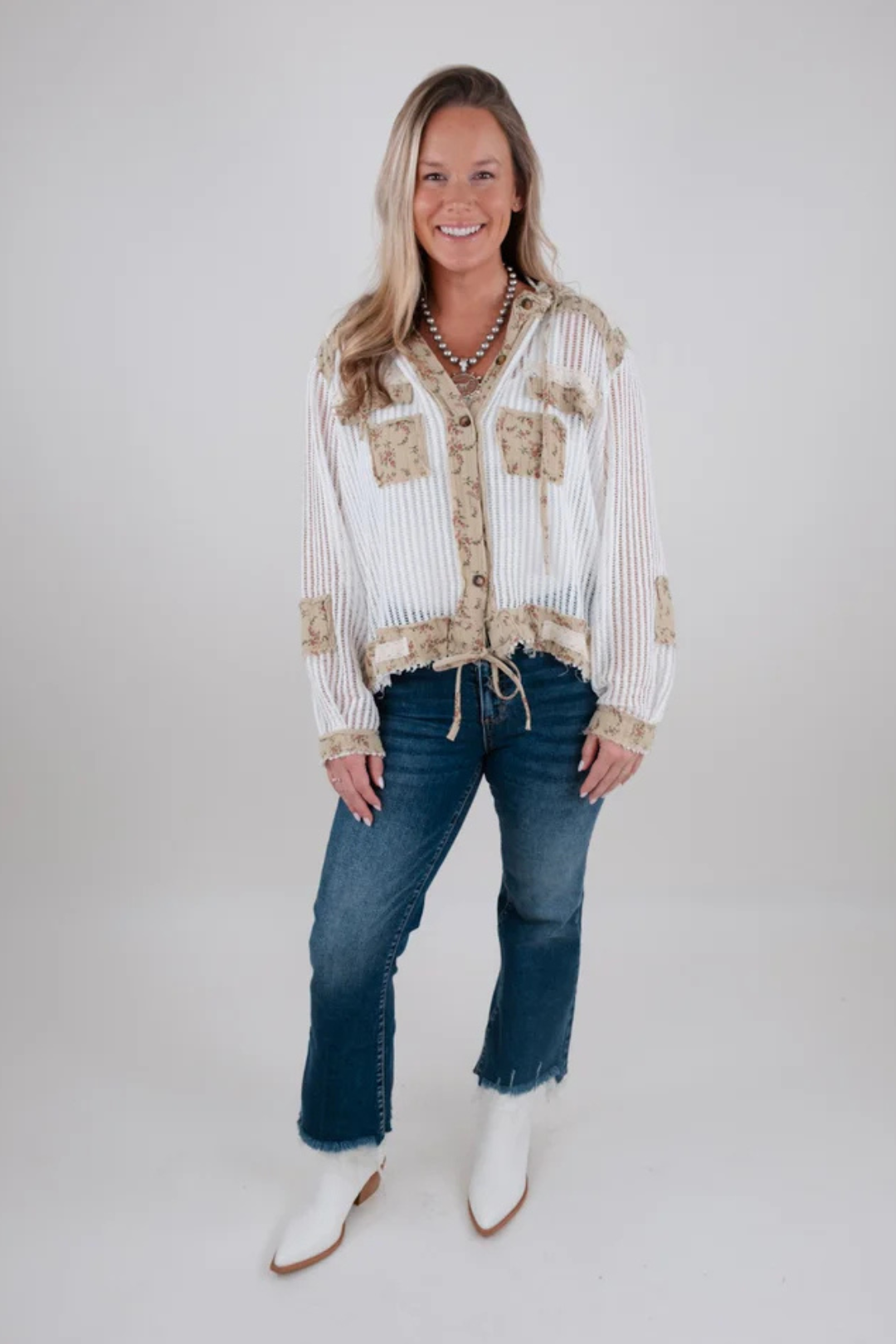 Floral Breeze Cinch Jacket