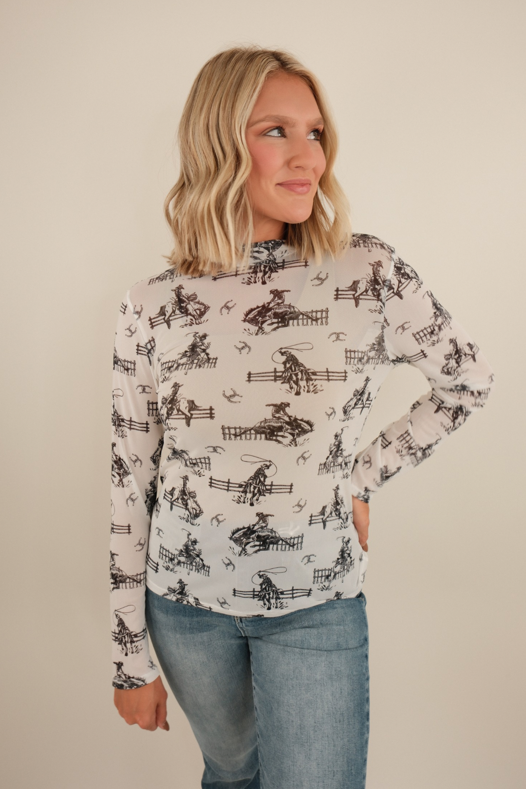 Roping Rider Mesh Top