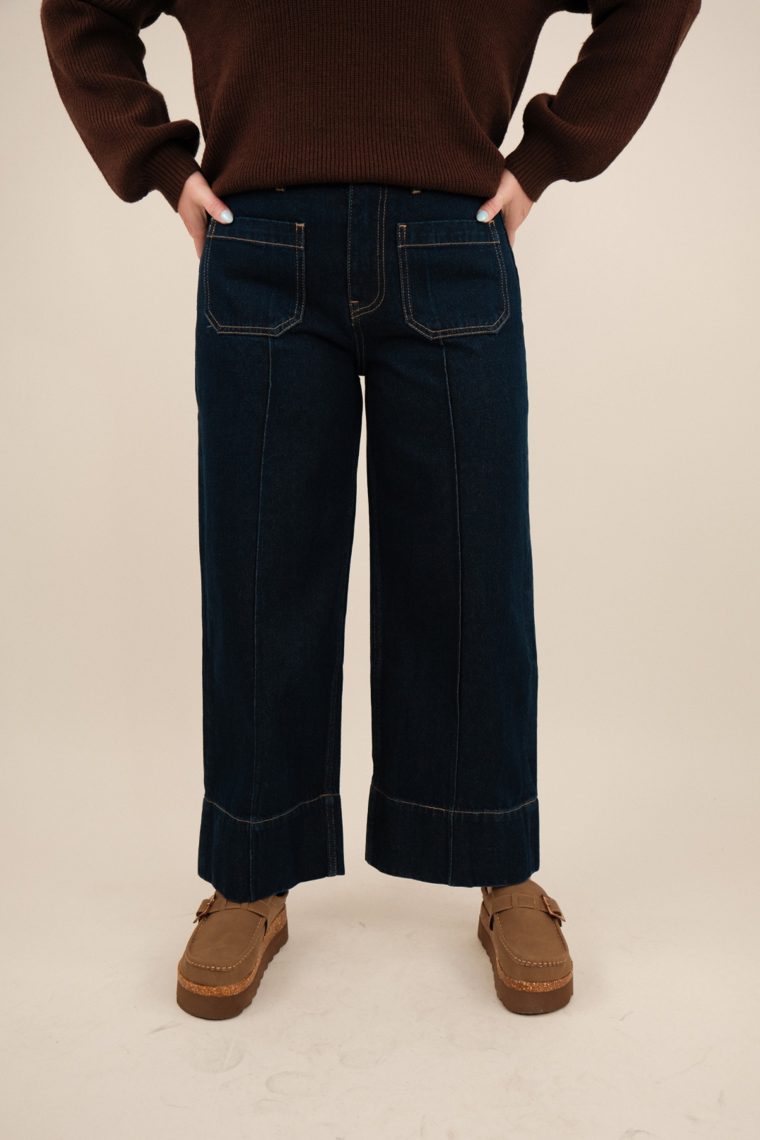 High Desert Wide Leg Cropped Jeans