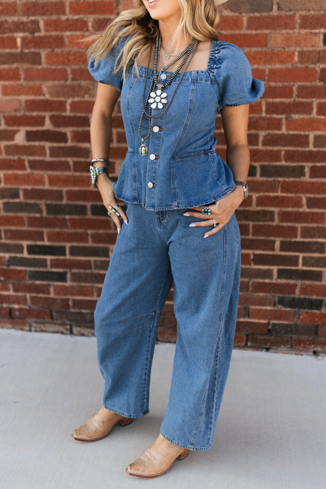 Rodeo Ruffle Denim Jumpsuit